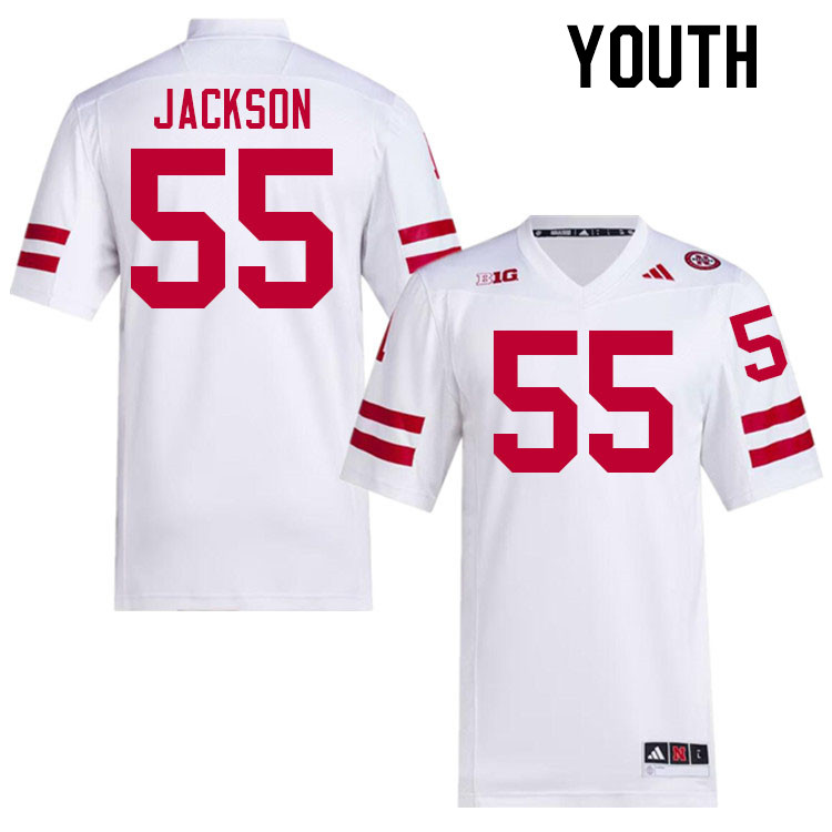 Youth #55 Vincent Jackson Nebraska Cornhuskers College Football Jerseys Stitched Sale-White